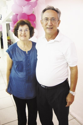 De Fernandópolis: casal José Marques Bandos - Maria José. Em festa no Centro Médico